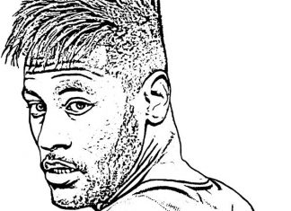 Neymar W PSG kolorowanka neymar w PSG