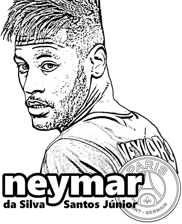 kolorowanka neymar w PSG