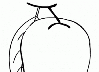 Niedojrzałe mango kolorowanka niedojrzałe mango