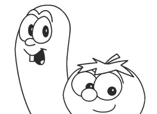 Ogórek z pomidorem kolorowanka ogórek z pomidorem do druku