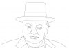 Pan Churchill w kapeluszu kolorowanka pan churchill w kapeluszu