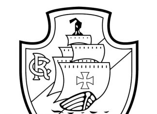 kolorowanka pieczęć Vasco Da Gama