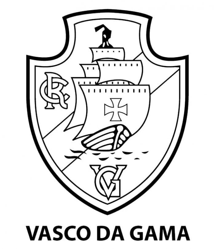 kolorowanka pieczęć Vasco Da Gama