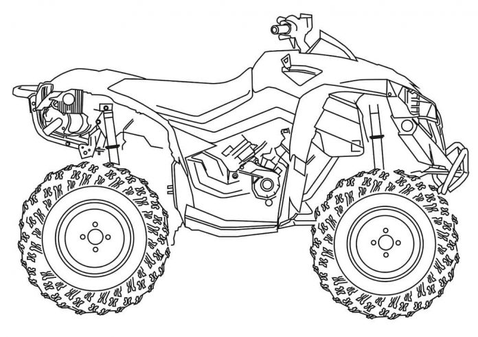 kolorowanka piękny czerwony quad