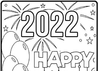 Plakat noworoczny kolorowanka plakat noworoczny