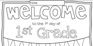 Plakat z przyjaciółmi pierwszy dzień w szkole kolorowanka plakat z przyjaciołmi pierwszy dzień w szkole