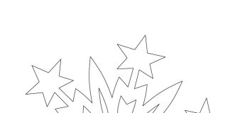 Płatek śniegu kolorowanka płatek śniegu