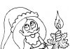 Postać z bajki ze świeczką kolorowanka postć bajki ze świeczką do druku