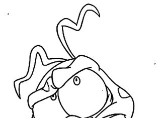 Postać z bajki Kosmiczny Mecz kolorowanka postać z bajki kosmiczny mecz