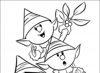 kolorowanka postaci z bajki Rudolf