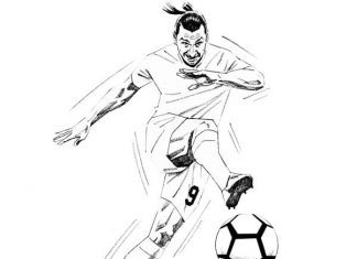 kolorowanka poteżny strzał