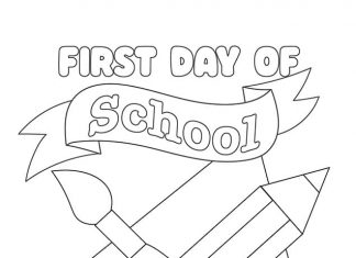Przybory szkolne kolorowanka przybory szkolne