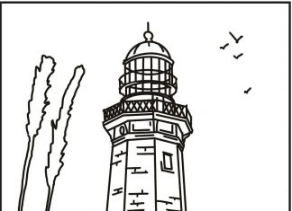 Ptaki latają nad budynkami kolorowanka ptaki latają nad budynkami latarni