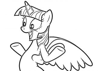 Radosna Twilight Sparkle skaczę kolorowanka radosna Twilight Sparkle skaczę do druku