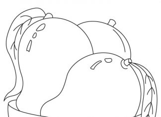 Rajskie owoce kolorowanka rajskie owoce do druku