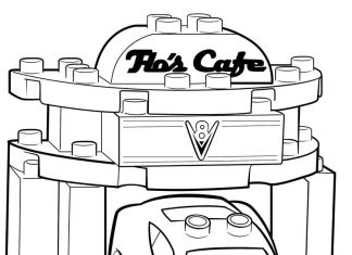 kolorowanka samochód w lego duplo