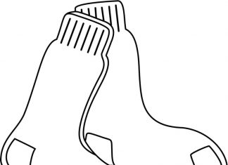 Skarpetki kolorowanka skarpetki do druku