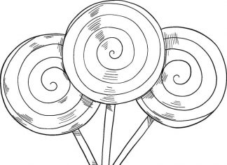 Słodkie lizaki kolorowanka słodkie lizaki do druku