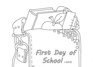 kolorowanka spakowany plecak