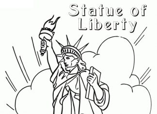 Statua Wolności kolorowanka statua wolności