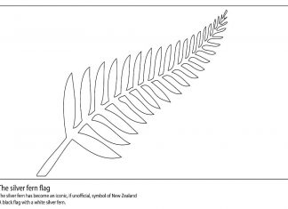 kolorowanka symbol Nowej Zelandii