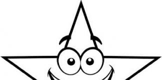 Szczęśliwa gwiazdka Kolorowanka uśmiechnięte gwiazda