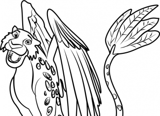 Szczęśliwy Tygrys ze skrzydłami kolorowanka szczęśliwy tygrys ze skrzydłami