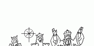 Trzech Króli kolorowanka trzech Króli