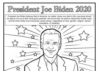 Uśmiechnięty prezydent kolorowanka uśmiechnięty prezydent USA