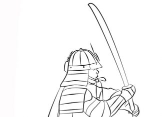 Uzbrojony wojownik z mieczem