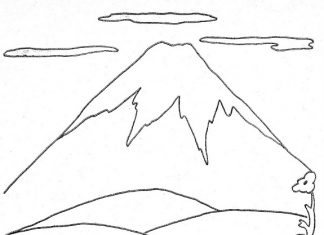 Wielka góra w Japonii-Fuji