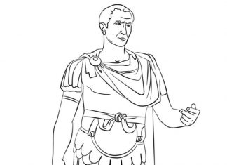kolorowanka wielki cesarz Juliusz