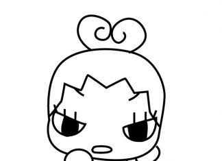 kolorowanka wkurzona dziewczynka