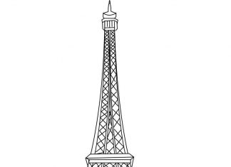 Wysoka wieża kolorowanka wysoka wieża do druku