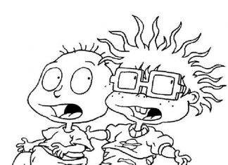 Wystraszone postacie z bajki kolorowanka wystraszone postacien bajki