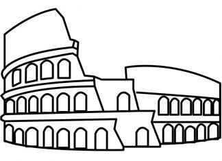 kolorowanka zabytkowe koloseum