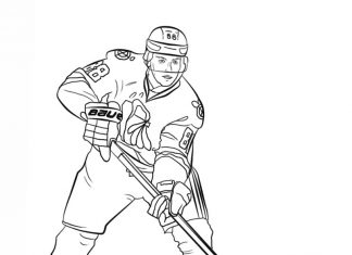 Zawodnik NHL gra kolorowanka zawodnik NHL gra