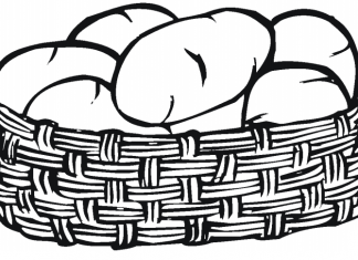 Ziemniaki w koszyku kolorowanka ziemniaki w koszyku