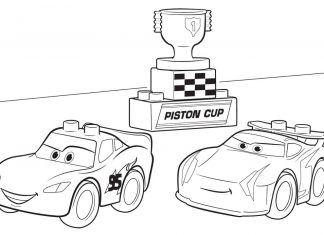 kolorowanka zygzak lego duplo