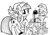 Twilight Sparkle dostaje prezent kolorowwanka Twilight Sparkle dostaje prezent