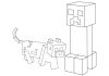 Kolorowanki Minecraft Creeper Kolorowanka Creeper Minecraft i pies