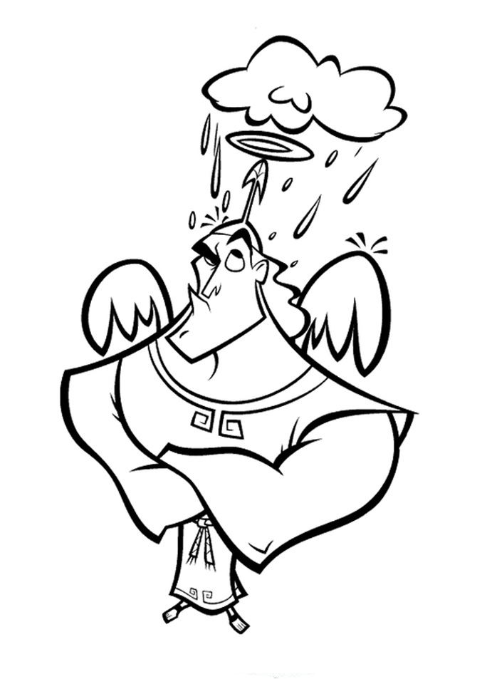 Angel Kronk kolorowanka