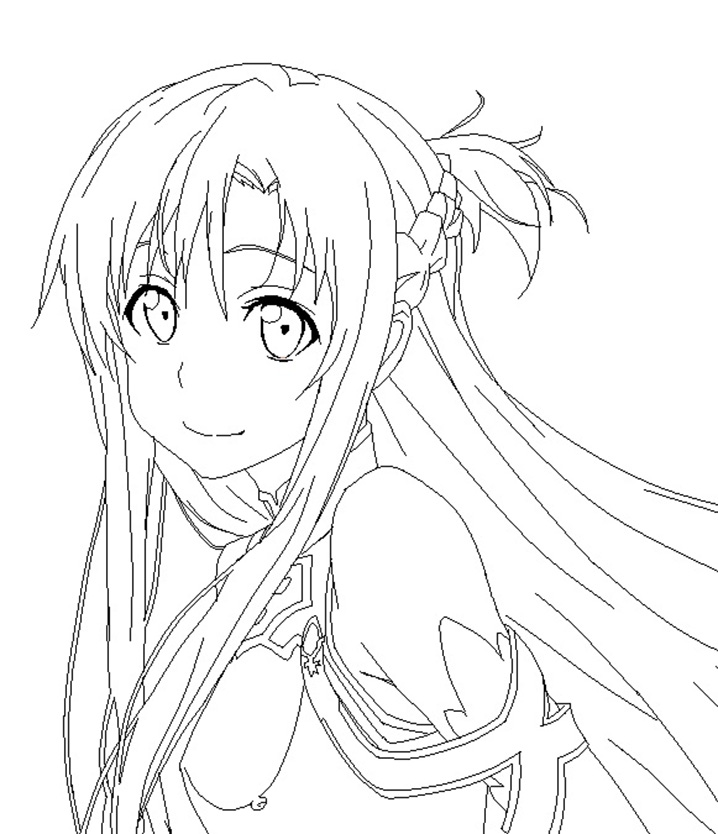 Asuna Yuuki do druku