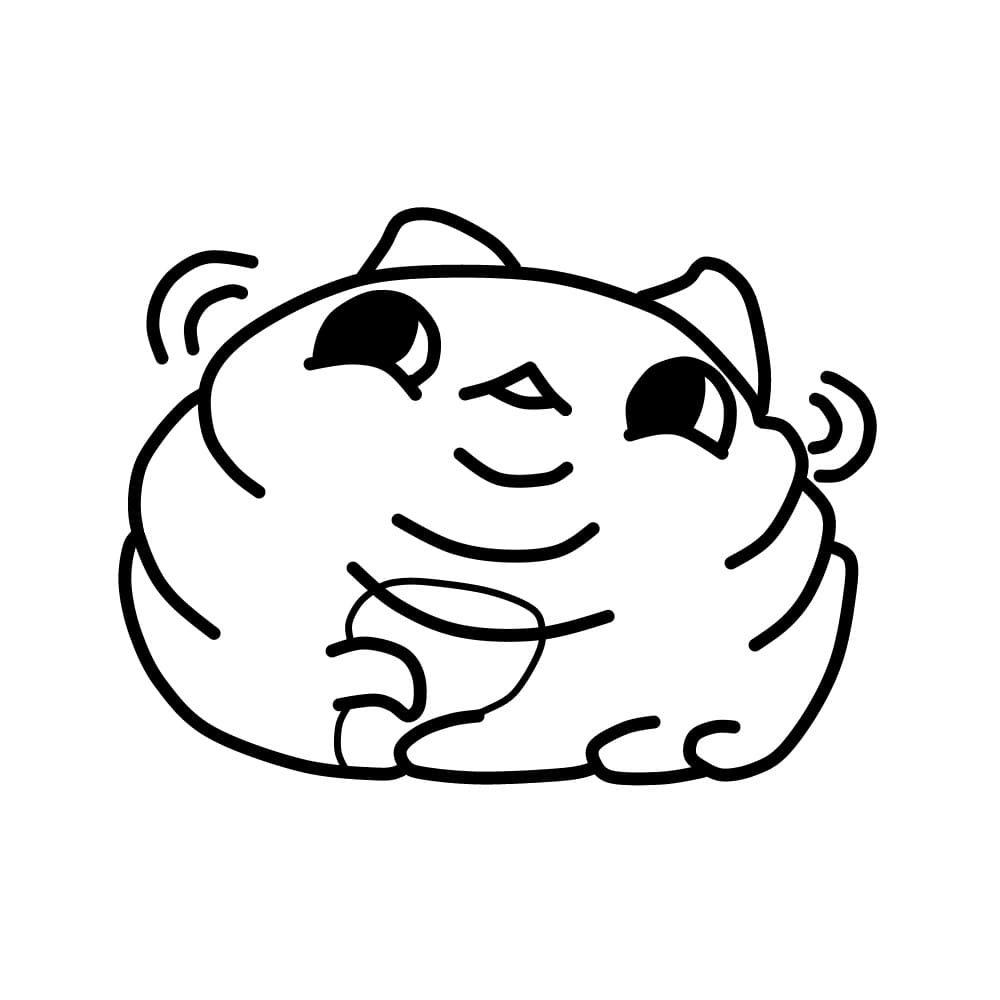 Bugcat Capoo kolorowanka do druku