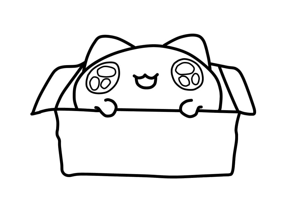 Bugcat Capoo w pudełku kolorowanka