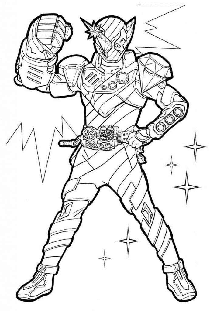 Cała postać Kamen Rider do druku