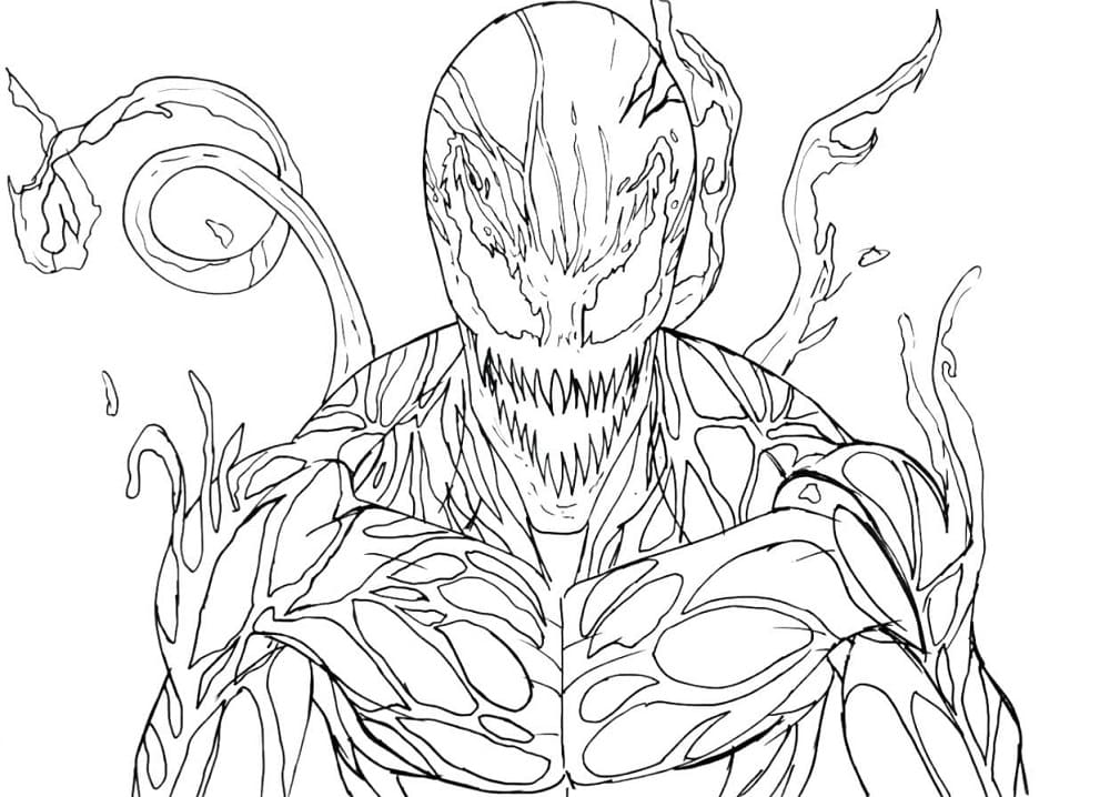 Carnage Marvel do druku