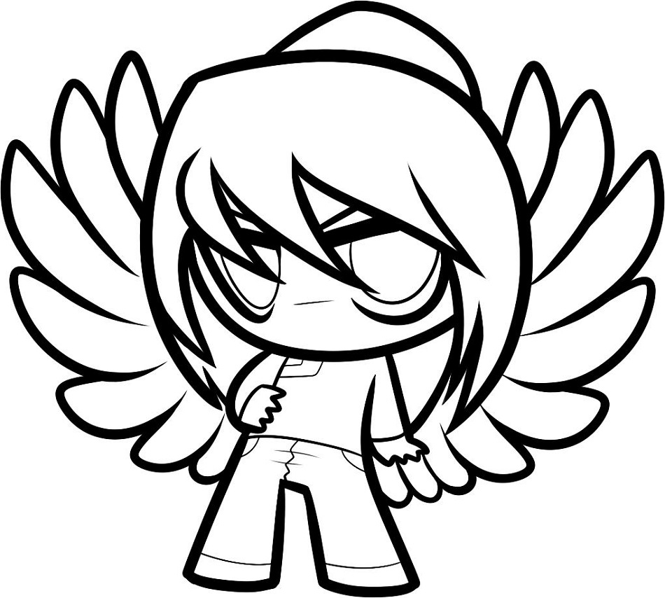Chibi Maximum Ride kolorowanka