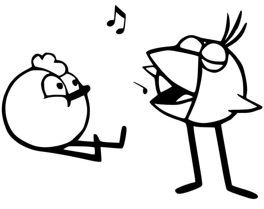 Chirp i Peep dla dzieci do druku