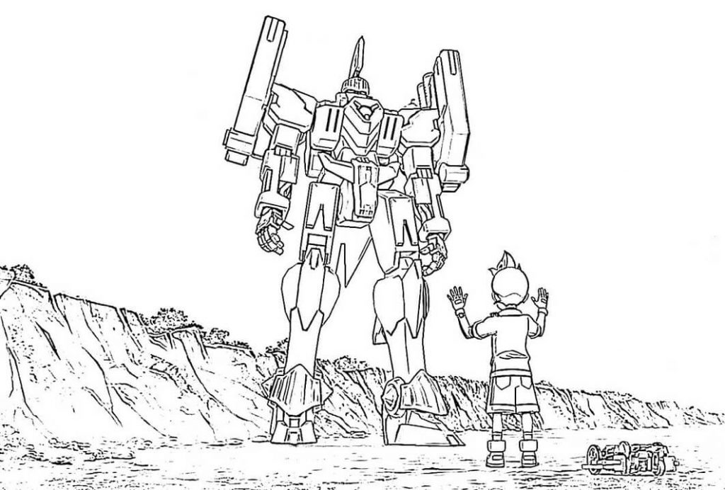 Chłopiec i robot - Screechers Wild dla dzieci